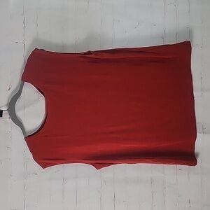 Coldwater Creek 1X Orange Sleeveless Top